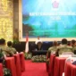 Mentan Amran Sulaiman saat memberikan pembekalan pada Rakorter TNI 2026 di Aula Gatot Subroto Denma Mabes TNI, Kamis (5/3/2026). (Foto: Kementan)
