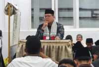 Wakil Bupati Tanah Datar, Ahmad Fadly memimpin Tim II Safari Ramadan Pemkab Tanah Datar mengunjungi Masjid Lillah, Jorong Subarang, Nagari Batipuah Ateh, Kecamatan Batipuh, Rabu (4/3/2026). (Foto: Prokopim Tanah Datar)