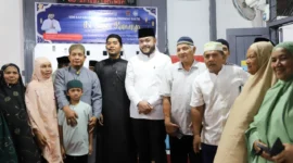 Wali Kota Padang, Fadly Amran Safari Subuh Ramadan ke Surau Kumango, Kelurahan Pasa Gadang, Kecamatan Padang Selatan, Sabtu (14/3/2026). (Foto: Prokopim Padang)