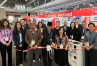 Pembukaan pameran Seafood Expo North America (SENA) 2026 di Boston Convention and Exhibition Center, Boston, Amerika Serikat, Minggu (15/3). (Foto: Kemendag)