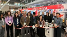 Pembukaan pameran Seafood Expo North America (SENA) 2026 di Boston Convention and Exhibition Center, Boston, Amerika Serikat, Minggu (15/3). (Foto: Kemendag)