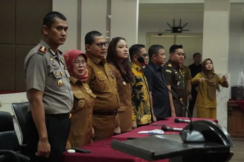Pemkab Dharmasraya bersama Pemprov Sumbar menggelar sosialisasi pemungutan Pajak Air Permukaan (PAP) dan pajak air tanah, Senin (2/3/2026). (Foto: Pemkab Dharmasraya)