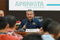 Wakil Menteri Keuangan Suahasil Nazara dalam paparan APBN KiTa di Aula Mezzanine Kementerian Keuangan, Jakarta, Rabu (11/3). (Foto: Kemenkeu)