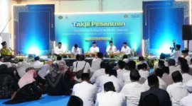 Takjil Pesantren: Talkshow dan Ngaji Bareng Santri yang digelar Kemenag di Pondok Pesantren Al-Karimiyah, Depok, Senin (16/3/2026). (Foto: Kemenag)