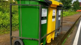 Dinas Lingkungan Hidup Kota Padang menempatkan tempat sampah terpilah di 93 titik di Kota Padang. (Foto: Diskominfo Padang)