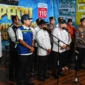Menhub Dudy Purwagandhi bersama Pratikno meninjau kesiapan sarana dan prasarana penyeberangan di Pelabuhan Merak, Jumat (13/3). (Foto: Kemenhub) 