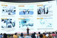 Menhub Dudy Purwagandhi dalam Aviation Sharing Session di Kantor Pusat Kementerian di Jakarta, 5 Maret. (Foto: Kemenhub)