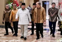 Menteri ESDM Bahlil Lahadalia saat menghadiri peringatan satu tahun Danantara Indonesia di Jakarta, Rabu (11/3). (Foto: Biro Pers dan Media Istana)
