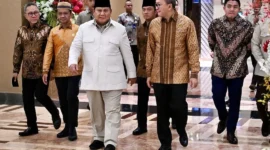 Menteri ESDM Bahlil Lahadalia saat menghadiri peringatan satu tahun Danantara Indonesia di Jakarta, Rabu (11/3). (Foto: Biro Pers dan Media Istana)