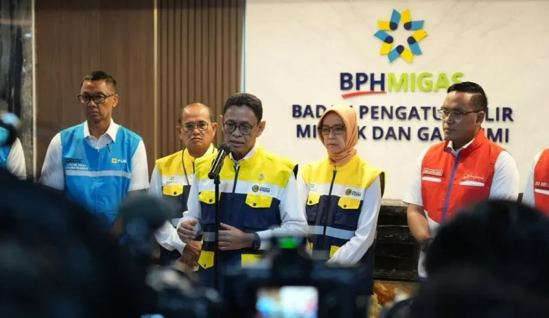 Wakil Menteri ESDM Yuliot memberikan keterangan pers. (Foto: Kementerian ESDM)