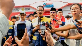 Wakil Menteri Energi dan Sumber Daya Mineral (ESDM), Yuliot Tanjung memberikan keterangan pers. (Foto: Kementerian ESDM)