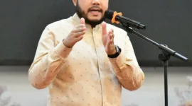 Wali Kota Padang, Fadly Amran menggelar buka puasa bersama jajaran Perumda Air Minum Padang, PSM, Bapenda, para camat, lurah, dan anggota Forum RT/RW se-Kota Padang di Bagindo Aziz Chan Youth Center, Senin (16/3/2026). (Foto: Prokopim Padang)