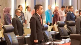 Wali Kota Solok Ramadhani Kirana Putra menghadiri RUPS Bank Nagari di Hotel Mercure Padang, Rabu (11/3/2026). (Foto: Prokopim Kota Solok)