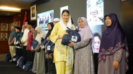 Wakil Menteri Perdagangan (Wamendag) Dyah Roro Esti Widya Putri dalam acara PIMTI Berbagi 2026 di Jakarta, Sabtu (7/3). (Foto: Kemendag)