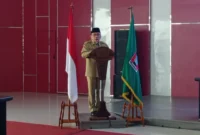 Wakil Wali Kota Padang, Maigus Nasir memaparkan delapan misi strategis pembangunan Kota Padang dalam Musrenbang RKPD 2027 di Gedung Bagindo Aziz Chan, Balaikota Padang, Selasa (31/3/2026). (Foto: Diskominfo Padang)
