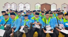 Sebanyak 17.747 jemaah yang tergabung dalam 45 kloter telah tiba di Madinah. (Foto: Kemenhaj)