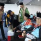 390 jemaah haji Bengkulu Kloter 03 Embarkasi Padang berangkat ke Madinah via BIM, Minggu (26/4/2026) siang. (Foto: Humas Kemenhaj Sumbar) 