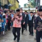 Bupati Pasbar Yulianto menghadiri kegiatan adat Babimba di Kampung Mudik Simpang, Jorong Mudik Simpang, Nagari Timbo Abu Kajai, Kecamatan Talamau, Minggu (5/4). (Foto: Diskominfo Pasbar)