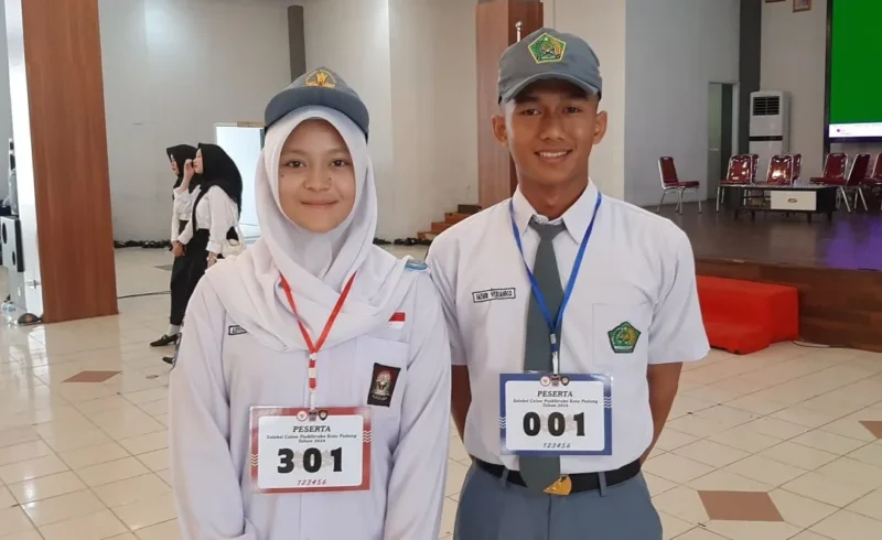 Fathir Firat Niko dan Asyifa Aprilia Sari. (Foto: Diskominfo Padang)