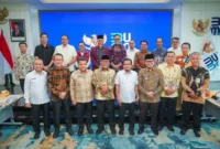 Bupati Pasbar Yulianto menghadiri rapat koordinasi bersama BP BUMN di Jakarta, Rabu (15/4). (Foto: Diskominfo Pasbar)