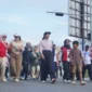 Bupati Dharmasraya Annisa Suci Ramadhani bersama Wakil Bupati Leli Arni mengikuti CFD, Minggu (19/4/2026). (Foto: Diskominfo Dharmasraya)