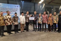 Pengiriman 100 ton bumbu pasta dan RTE menuju Arab Saudi dari Gudang Lini Garuda di Bandara Soekarno-Hatta pada Kamis (2/4). (Foto: Kemenhaj)