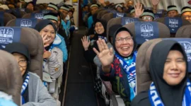 Hingga hari keenam haji 2026, layanan fast track (Makkah Route) sudah menjangkau lebih dari 125 ribu jemaah. (Foto: Kemenhaj)