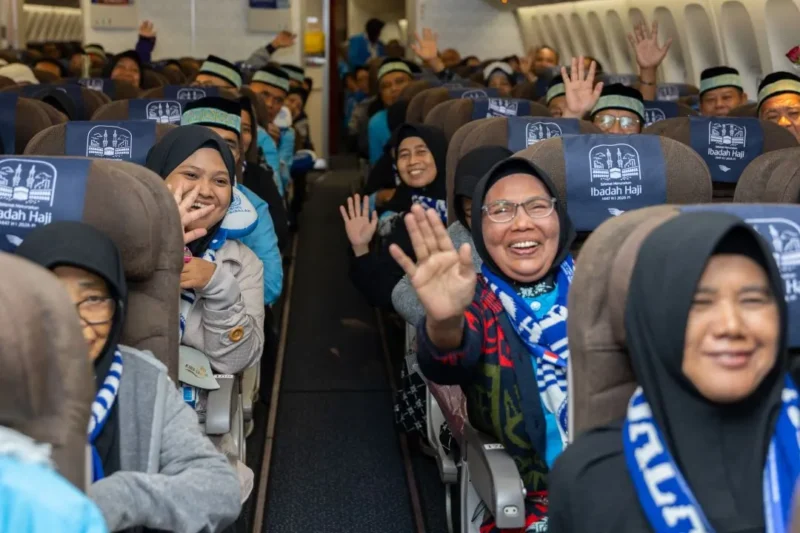 Hingga hari keenam haji 2026, layanan fast track (Makkah Route) sudah menjangkau lebih dari 125 ribu jemaah. (Foto: Kemenhaj)