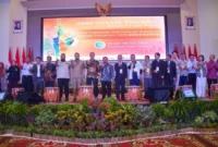 Wali Kota Padang Fadly Amran menghadiri kegiatan 2026 Intense Programs Taiwan–Indonesia International Industrial Talent Education yang digelar PNP, di Gedung Pekan Kreatif Mahasiswa PNP, Selasa (21/4/2026). (Foto: Prokopim Padang)