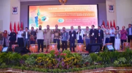 Wali Kota Padang Fadly Amran menghadiri kegiatan 2026 Intense Programs Taiwan–Indonesia International Industrial Talent Education yang digelar PNP, di Gedung Pekan Kreatif Mahasiswa PNP, Selasa (21/4/2026). (Foto: Prokopim Padang)