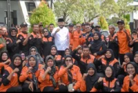 Wali Kota Padang Fadly Amran, menghadiri Halalbihalal Idul Fitri 1447 Hijriah KSB Padang Timur di Aula Kantor Camat Padang Timur, Sabtu (18/4/2026). (Foto: Prokopim Padang)