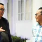 Bupati Tanah Datar Eka Putra menerima kunjungan Kasatker PPS Kementerian PU RI Wilayah Sumbar, Aljihat, ST, MT di Rumah Dinas Bupati, Selasa malam (21/4/2026). (Foto: Prokopim Tanah Datar)