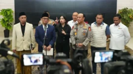 Kemenhaj dan Polri perkuat Satgas Haji Ilegal untuk menekan kasus penipuan menjelang puncak musim haji 1447 H/2026 M. (Foto: Kemenhaj)