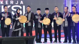 Wakil Wali Kota Padang, Maigus Nasir mengikuti Raker Komwil I APEKSI 2026 di Hotel Muraya Banda Aceh, Provinsi Aceh, Senin (20/4/2026). (Foto: Prokopim Padang)