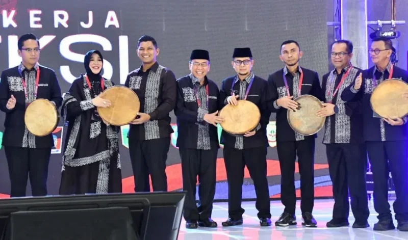 Wakil Wali Kota Padang, Maigus Nasir mengikuti Raker Komwil I APEKSI 2026 di Hotel Muraya Banda Aceh, Provinsi Aceh, Senin (20/4/2026). (Foto: Prokopim Padang)