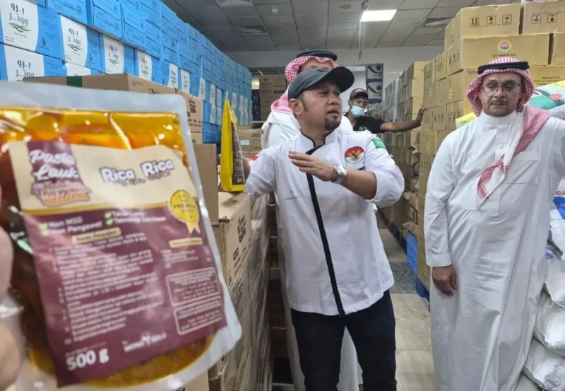 Kemenhaj mengerahkan 23 dapur katering guna memenuhi kebutuhan makan jemaah haji Indonesia dengan standar kualitas yang telah ditetapkan. (Foto: Kemenhaj)