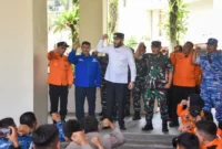 Wali Kota Padang Fadly Amran saat Manajemen Latihan Komando Operasi (MANTAP LKO) Kogabwilhan I di Komplek Balai Kota Padang, Aie Pacah, Sabtu (18/4/2026). (Foto: Prokopim Padang)