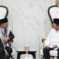 Menteri Agama Nasaruddin Umar menerima audiensi Duta Besar Palestina untuk Indonesia Abdulfattah A.K. Al-Sattari di Kantor Kemenag, Senin (13/4/2026). (Foto: Kemenag)