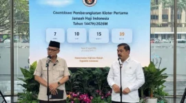 Menhaj Mochamad Irfan Yusuf dan Menteri Imigrasi dan Pemasyarakatan Agus Andrianto. (Kemenhaj)
