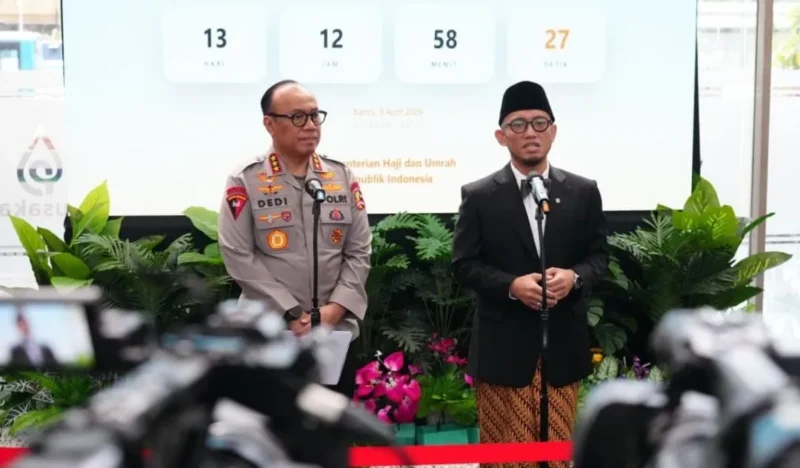 Wakil Menteri Haji dan Umrah, Dahnil Anzar Simanjuntak bersama Wakapolri Komjen Pol Dedi Prasetyo. (Foto: Kemenhaj)