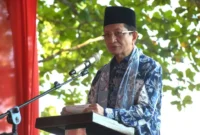 Menag Nasaruddin Umar saat membuka Rapat Kerja Wilayah (Rakerwil) Kantor Wilayah Kemanag Provinsi Bengkulu. (Foto: Kemenag)