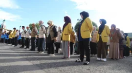 PPIH Embarkasi Padang diminta siaga penuh menjelang kedatangan jemaah haji kloter pertama pada Kamis (23/4/2026). (Foto: Humas Kemenhaj Sumbar)
