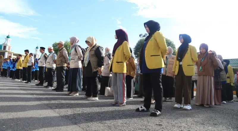 PPIH Embarkasi Padang diminta siaga penuh menjelang kedatangan jemaah haji kloter pertama pada Kamis (23/4/2026). (Foto: Humas Kemenhaj Sumbar)
