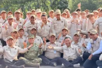 Sebanyak 322 Petugas Penyelenggara Ibadah Haji (PPIH) tuntas diberangkatkan ke Arab Saudi pada Sabtu (18/4/2026). (Foto: Kemenhaj)