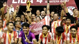 PSP Padang tergabung di Grup H Liga 4 Piala Presiden 2026. (Foto: Diskominfo Padang)