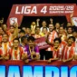 Wali Kota Padang Fadly Amran bersama punggawa PSP Padang usai menjuarai Liga 4 Sumatera Barat di Stadion Utama Sumatera Barat, Padang Pariaman, Kamis (2/3/2026). (Foto: Prokopim Padang)