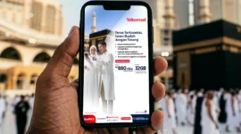 
Telkomsel menghadirkan Paket RoaMAX Haji 2026 untuk mendukung konektivitas digital jemaah haji Indonesia di Arab Saudi. (Foto: Telkomsel)

