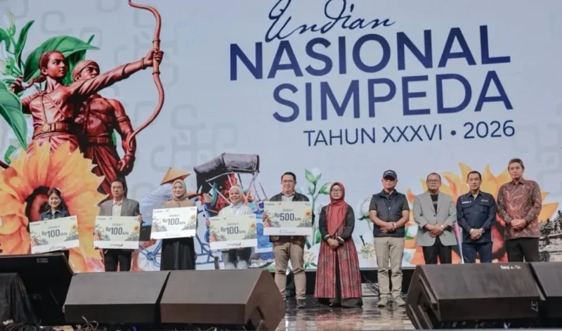Penarikan Undian Nasional Simpeda Periode ke-2 Tahun XXXVI-2026 bertajuk “Sinergi Nusantara”, di Ballroom Hotel Alila Surakarta, Jawa Tengah, Jumat (17/4/2026). (Foto: Ist)