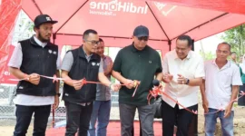 Wakil Ketua Komisi VI DPR RI, Andre Rosiade meresmikan operasional BTS Telkomsel di Desa Kajai, Kecamatan Pariaman Timur, Kota Pariaman, Minggu (5/4/2026). (Foto: Diskominfo Pariaman)