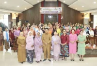 GOW Kabupaten Kepulauan Mentawai menyelenggarakan peringatan Hari Kartini ke-147 secara khidmat. (Foto: Prokopim Mentawai)